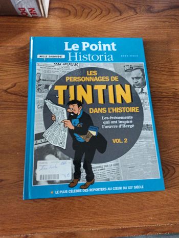BD historia les personnages de Tintin dans l'histoire
