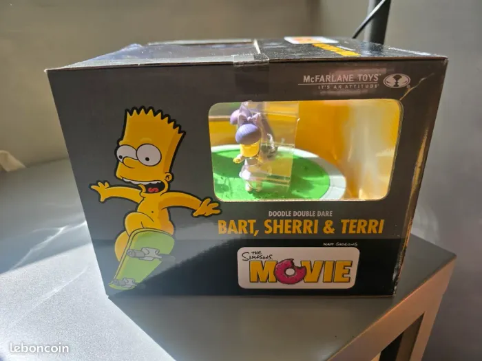 Pack Figurine set Simpsons McFarlane Doodle Double dare Bart Sherry & Terry - photo numéro 3