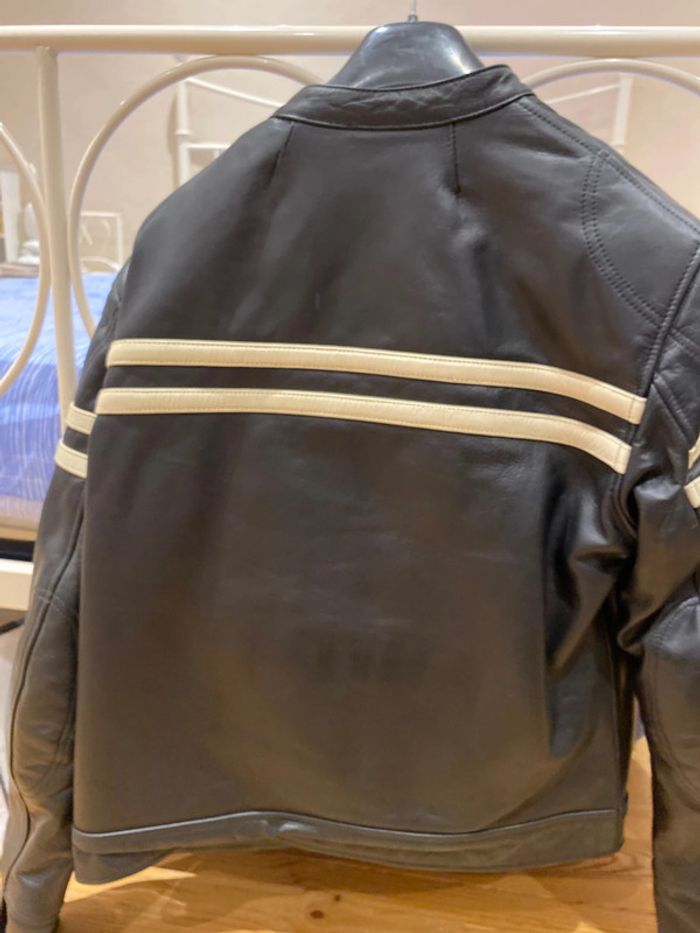 Blouson moto vintage cuir guns moto - photo numéro 6