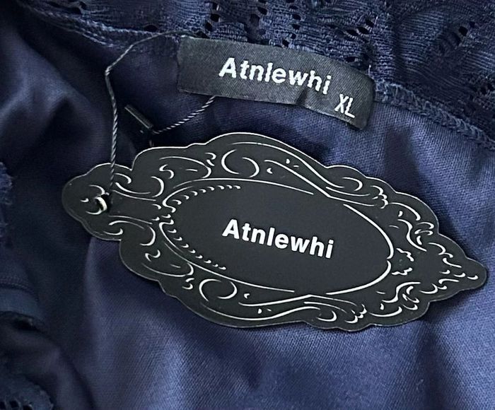 Robe de cocktail bleu marine taille XL - photo numéro 4