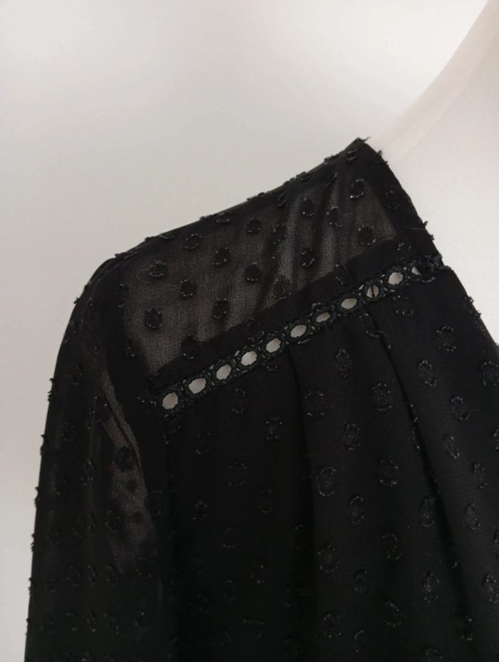 Blouse fluide noire transparente Ycoo taille S - photo numéro 6