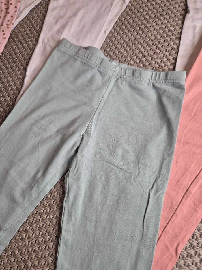Lot de 5 leggings longs clairs - 8 ans - photo numéro 2