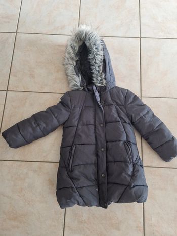 Manteau chaud tape à l oeil tao gris 4 ans