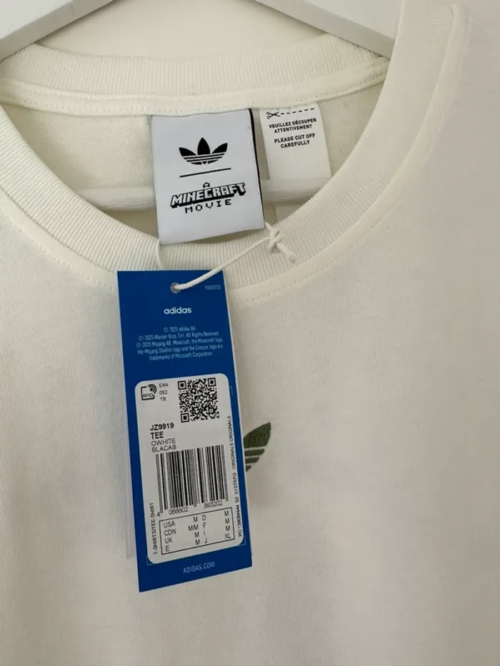 Adidas tshirt minecraft taille M neuf - photo numéro 3