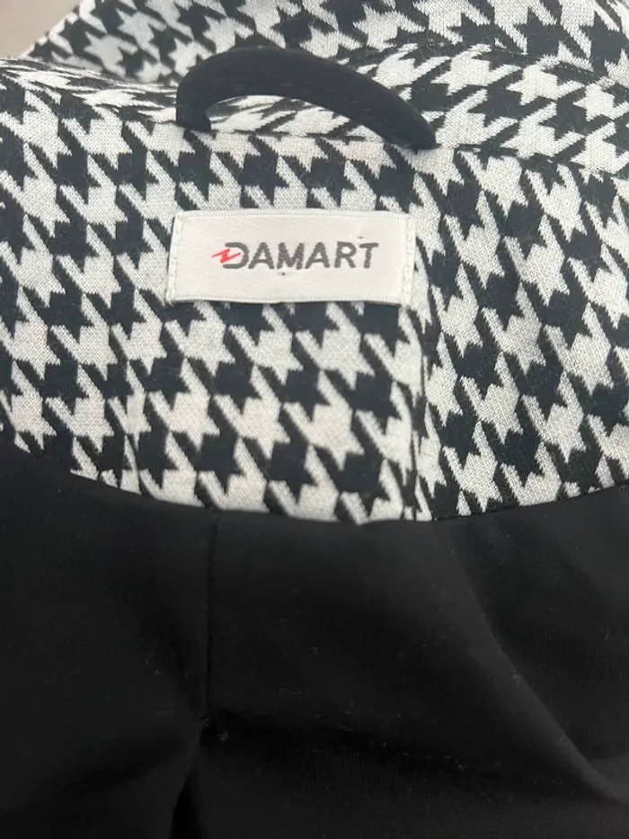 Blazer pied de poule noir et blanc Damart - photo numéro 7