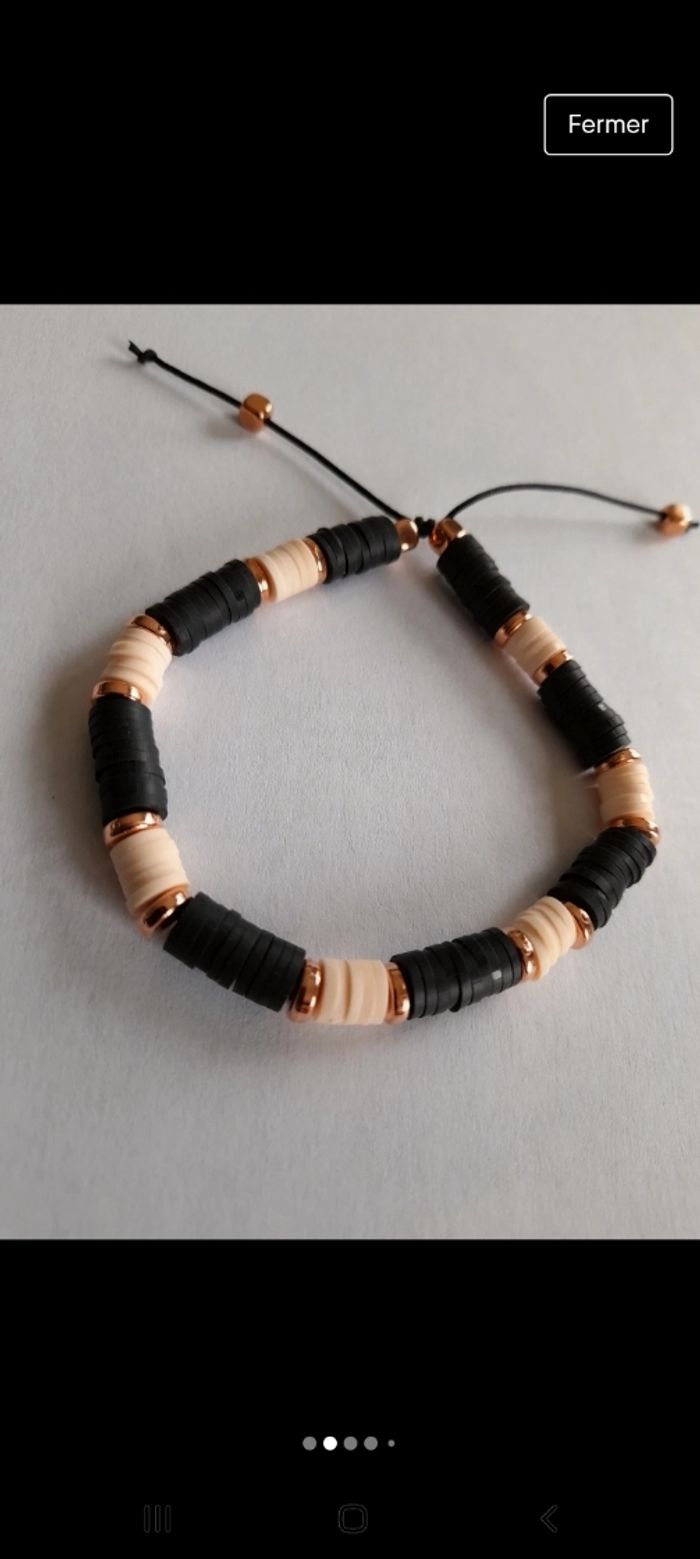 Bracelet perles heishi - photo numéro 2