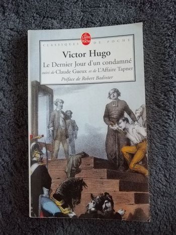 Livre Le dernier jour du condamné de Victor Hugo en bon état