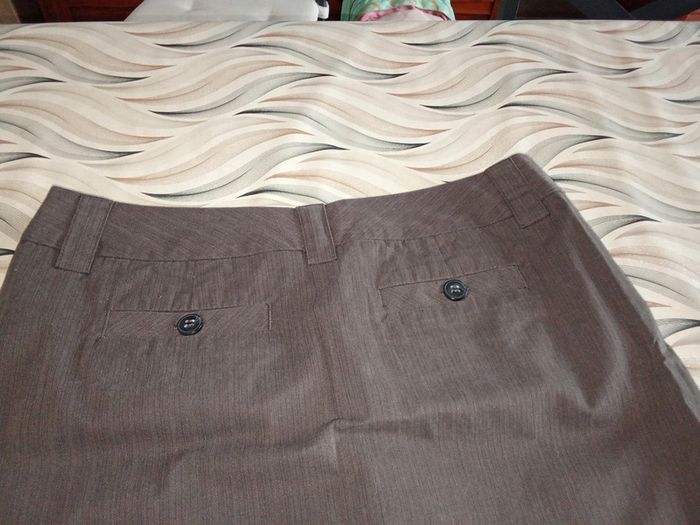 Jupe marron avec fine rayures esprit taille 44 - photo numéro 6