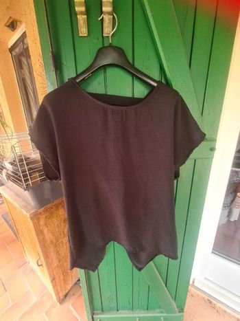 Tunique. Femme. Noir. Taille unique. 60 cm. Ottavia.