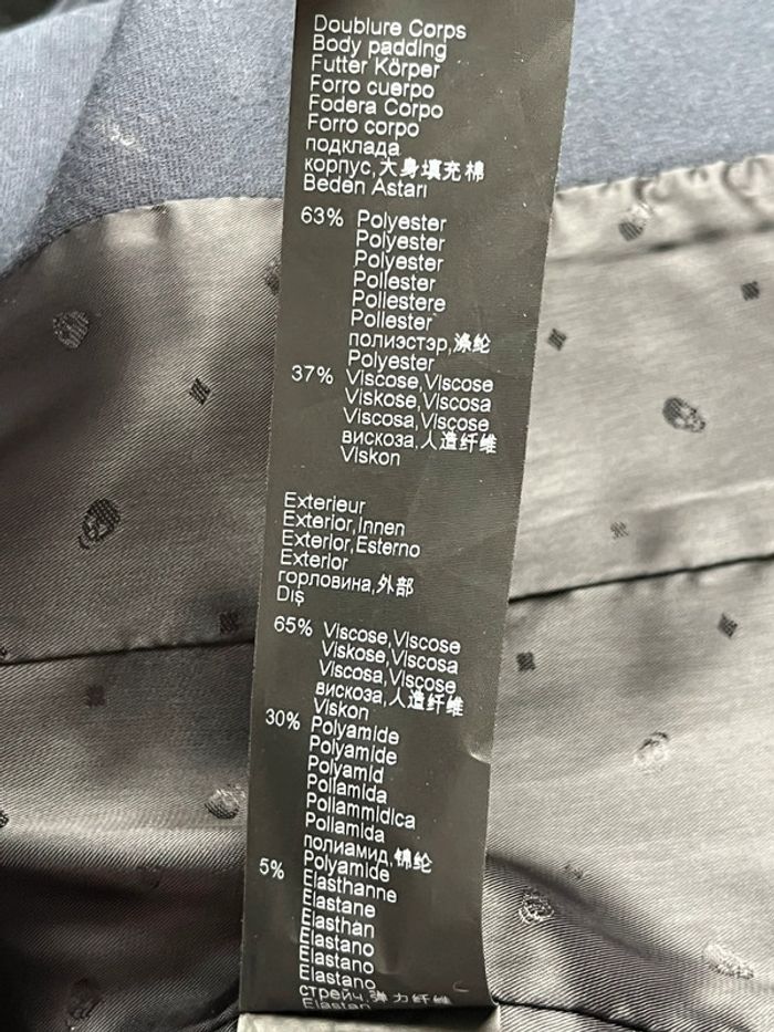 Veste blazer marine et noir cintré Ikks M - photo numéro 10