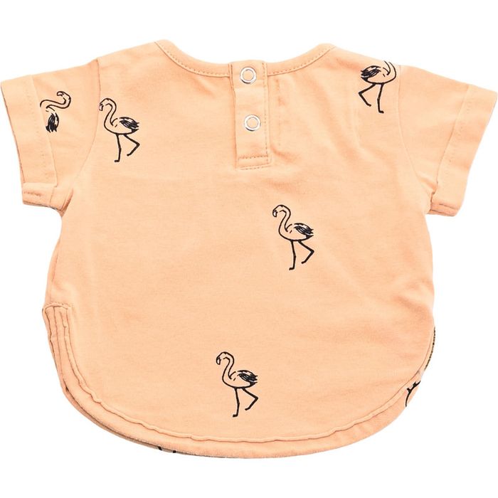 T-Shirt à manches courtes 3 mois en coton bio Little Indians - photo numéro 2