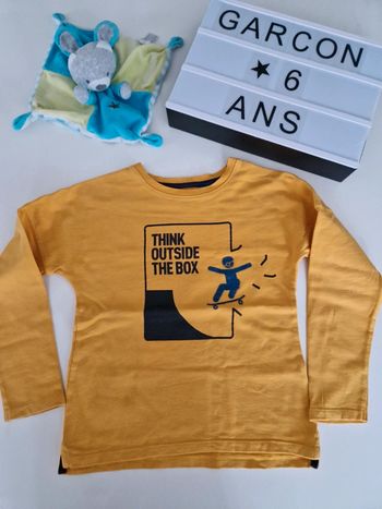 Tee-shirt jaune 6ans