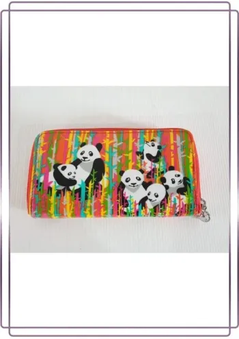 Portefeuille multicolore Pylones, très bon état 19x10cm