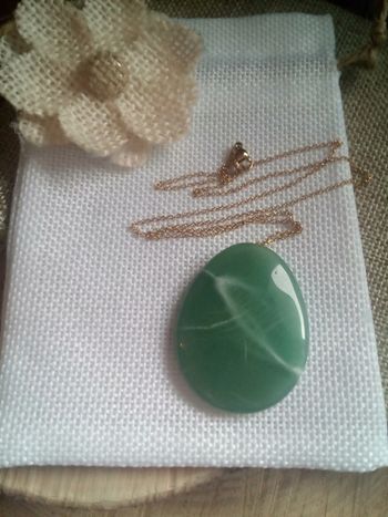 Collier pierre naturelle d'aventurine