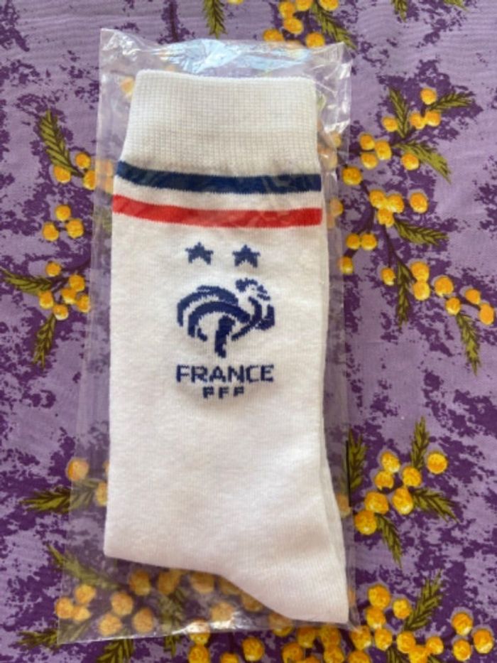 Chaussette blanche FFF France taille unique Intermarché