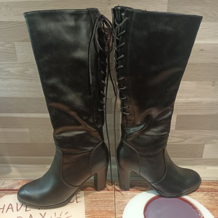 Élégante bottes hautes T37 talon 8cm - photo numéro 3