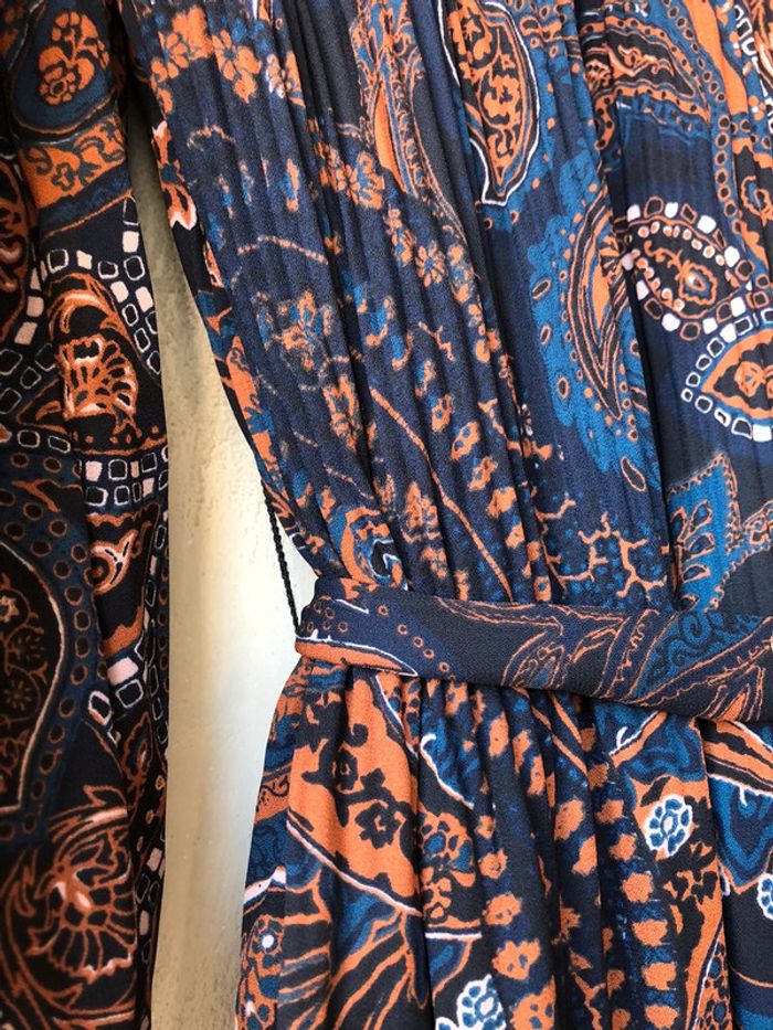 Robe bohème ceinturé à motifs cachemire Only M - photo numéro 4
