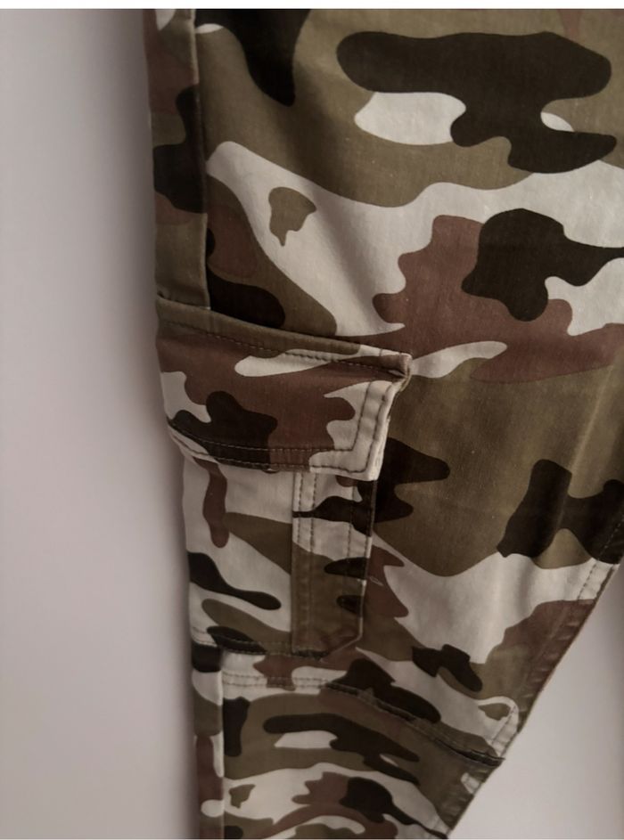 Jean skinny fille Jennifer motif militaire Kaki 36 - photo numéro 3