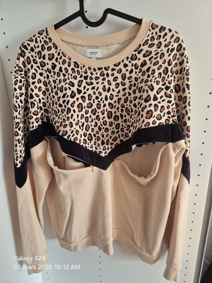 Sweat You&milk taille L graou léopard - photo numéro 6