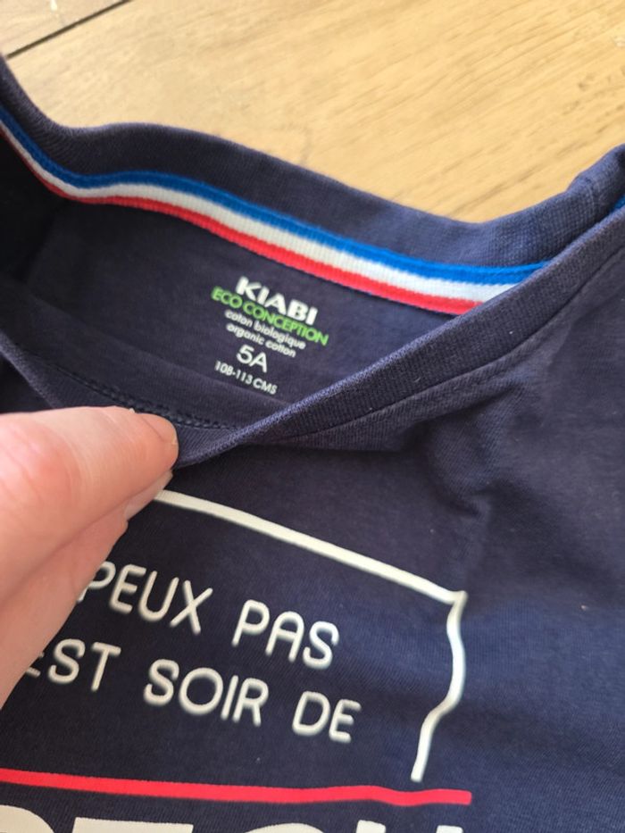 Tee shirt kiabi foot 5 ans - photo numéro 3
