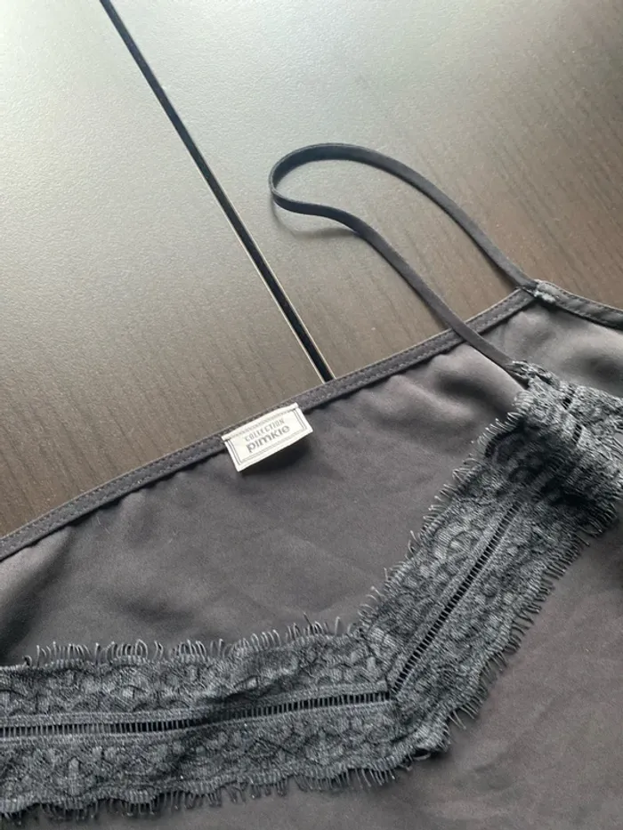 Débardeur dentelle noir en très bon état Pimkie - photo numéro 3