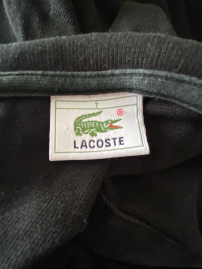 Polo noir Lacoste - photo numéro 3