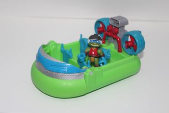 Figurine Léonardo + Véhicule Bateau Hydroglisseur -  TMNT