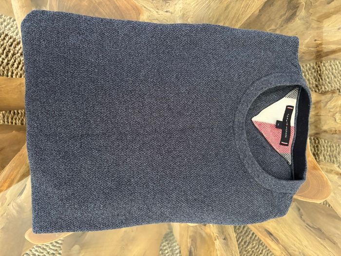 Pull bleu tommy hilfiger homme - photo numéro 2