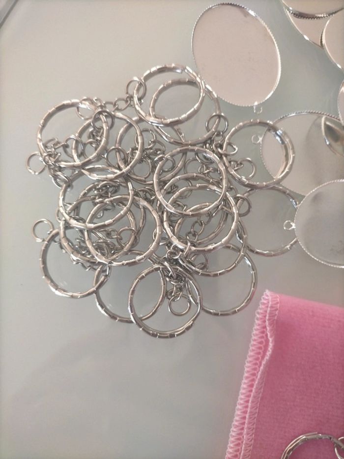 Lots de 20 porte-clés à personnaliser - photo numéro 2