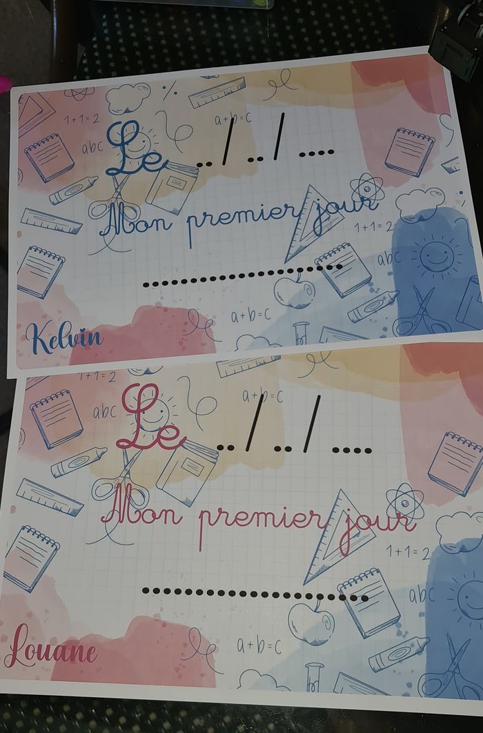 Affiche pour immortalisé le moment de la rentrée