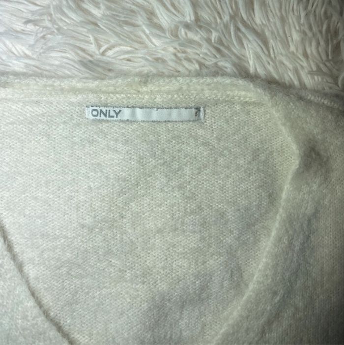 pull col V blanc - photo numéro 3
