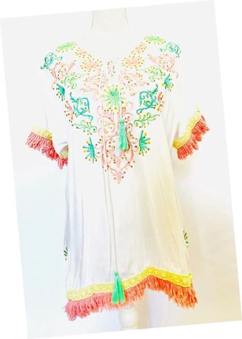 Blouse brodée vintage