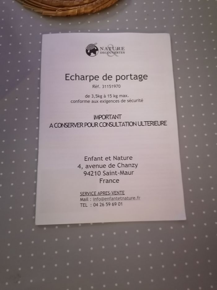 Écharpe de portage 0 - 9 mois - photo numéro 3