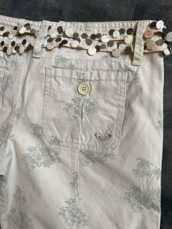 Short Bermuda beige imprimé kaki M Roxy