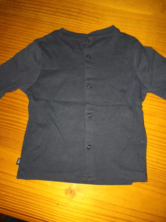 tee shirt manches longues 6mois OBAÏBI très bon état - photo numéro 4