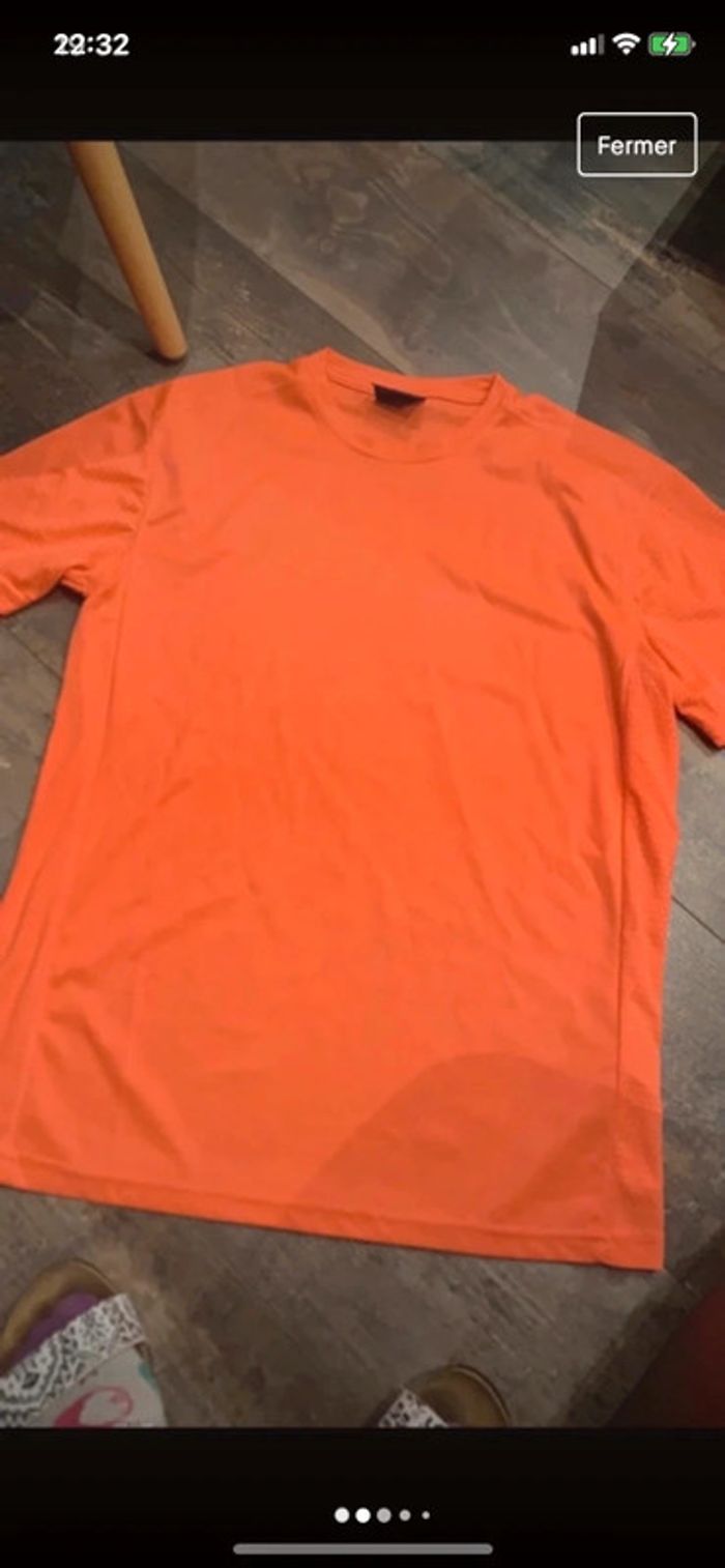 Tee-shirt Orange bi-matière