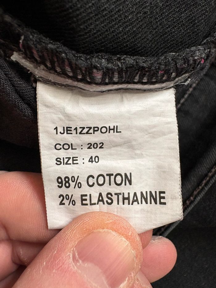 Jean Mise au Green | Noir chiné | Taille 40 - photo numéro 5