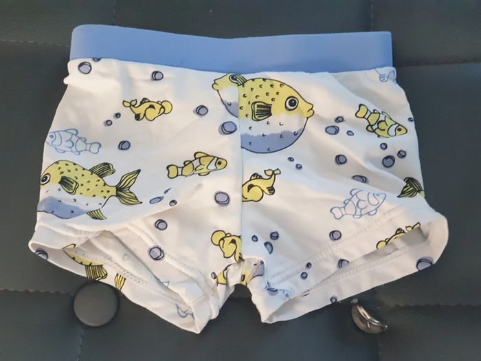 1 boxer ou short de bain poisson 9 mois marque tex - photo numéro 2