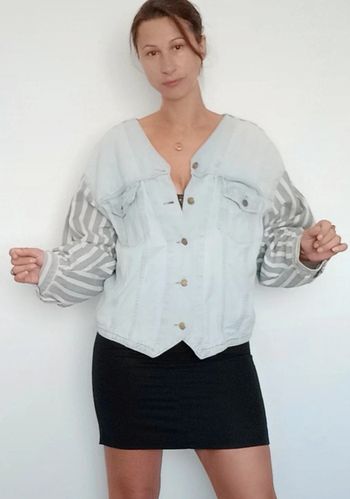 Veste en jean vintage casual taille 38