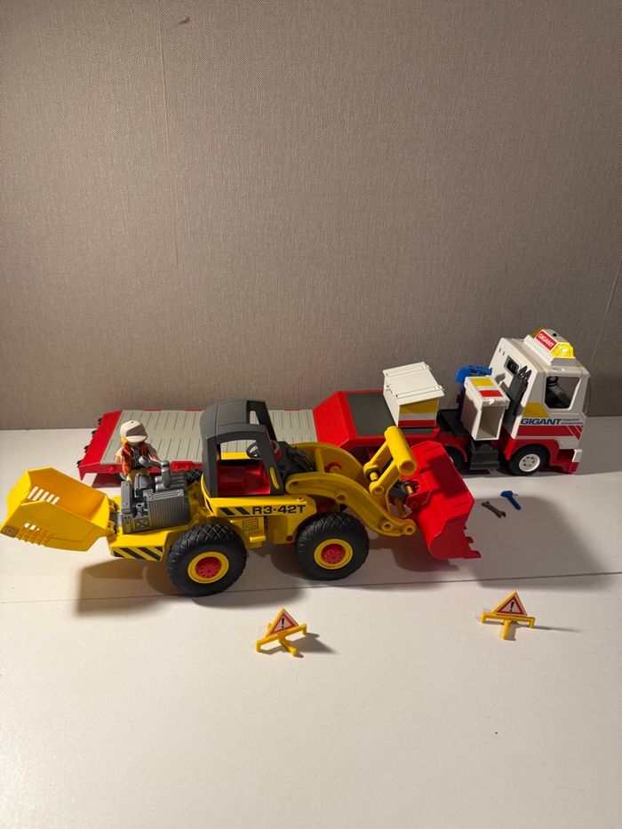 Camion porte char bulldozer Playmobil - photo numéro 9