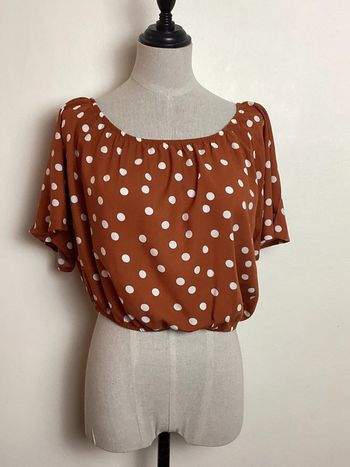 Croc Top orange à pois Amisu 40