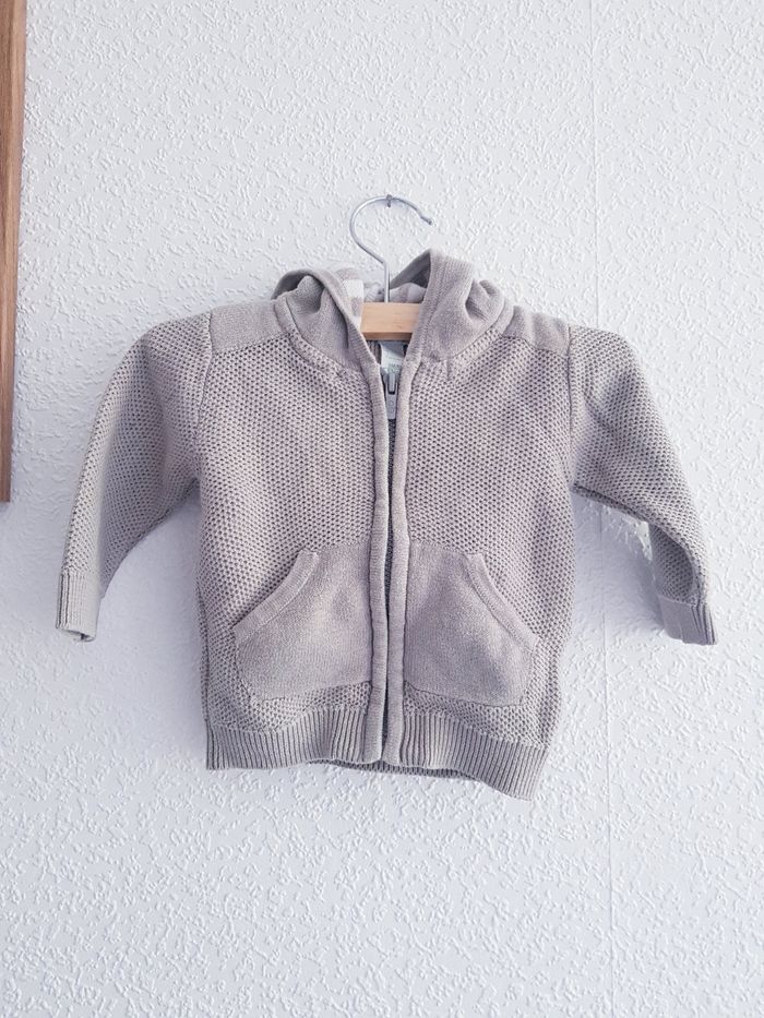 Obaïbi - Pull / gilet fermeture zippée avec capuche