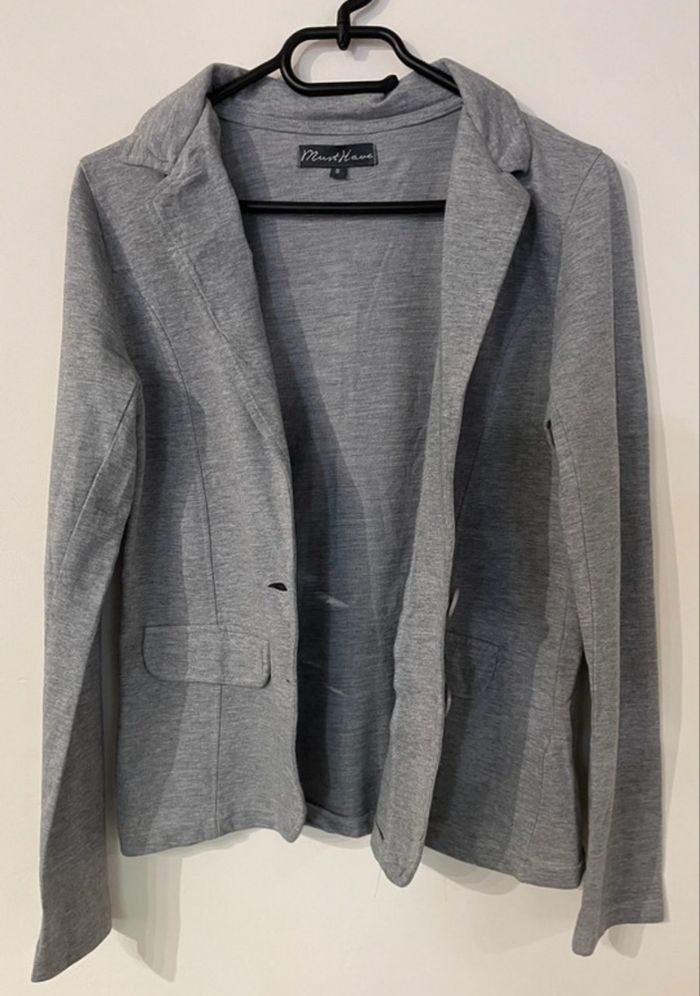 Veste Must Hâve Blazer femme taille S/36 Gris Must Hâve - photo numéro 4