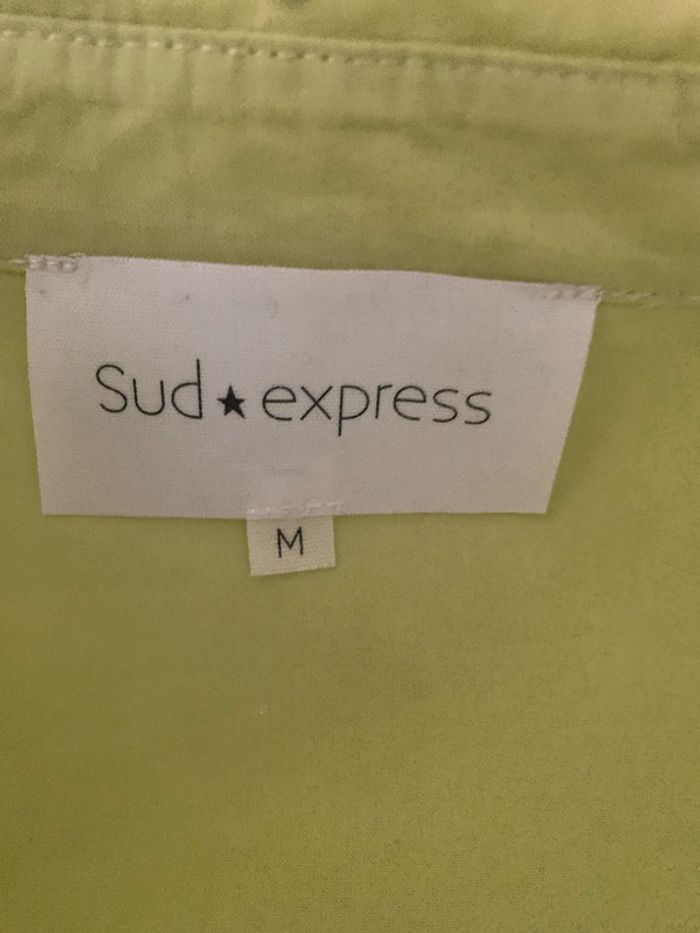 Chemise Sud express vert clair taille 38100%voton - photo numéro 9