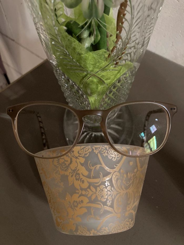 Lunettes de vue beige - photo numéro 2