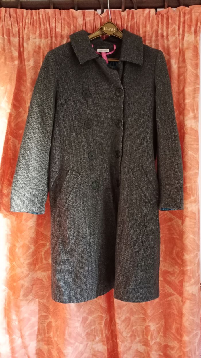 manteau,manteau soft grey,manteau chevrons - photo numéro 3