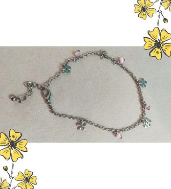 Bracelet fleuri perlé rose – Collection Nuances de Rose