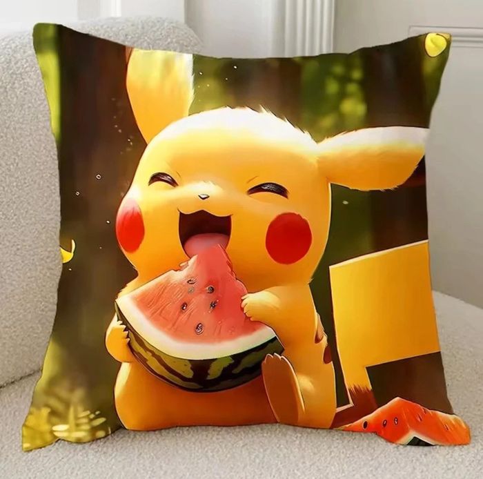 Lot de 6 housses d’oreiller Pikachu 50x50 neuves - Déco mignonne & geek 💛 - photo numéro 4