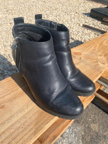 Bottines à talon avec fermeture