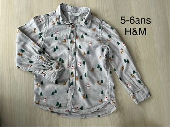 Chemise de Noël 5-6ans